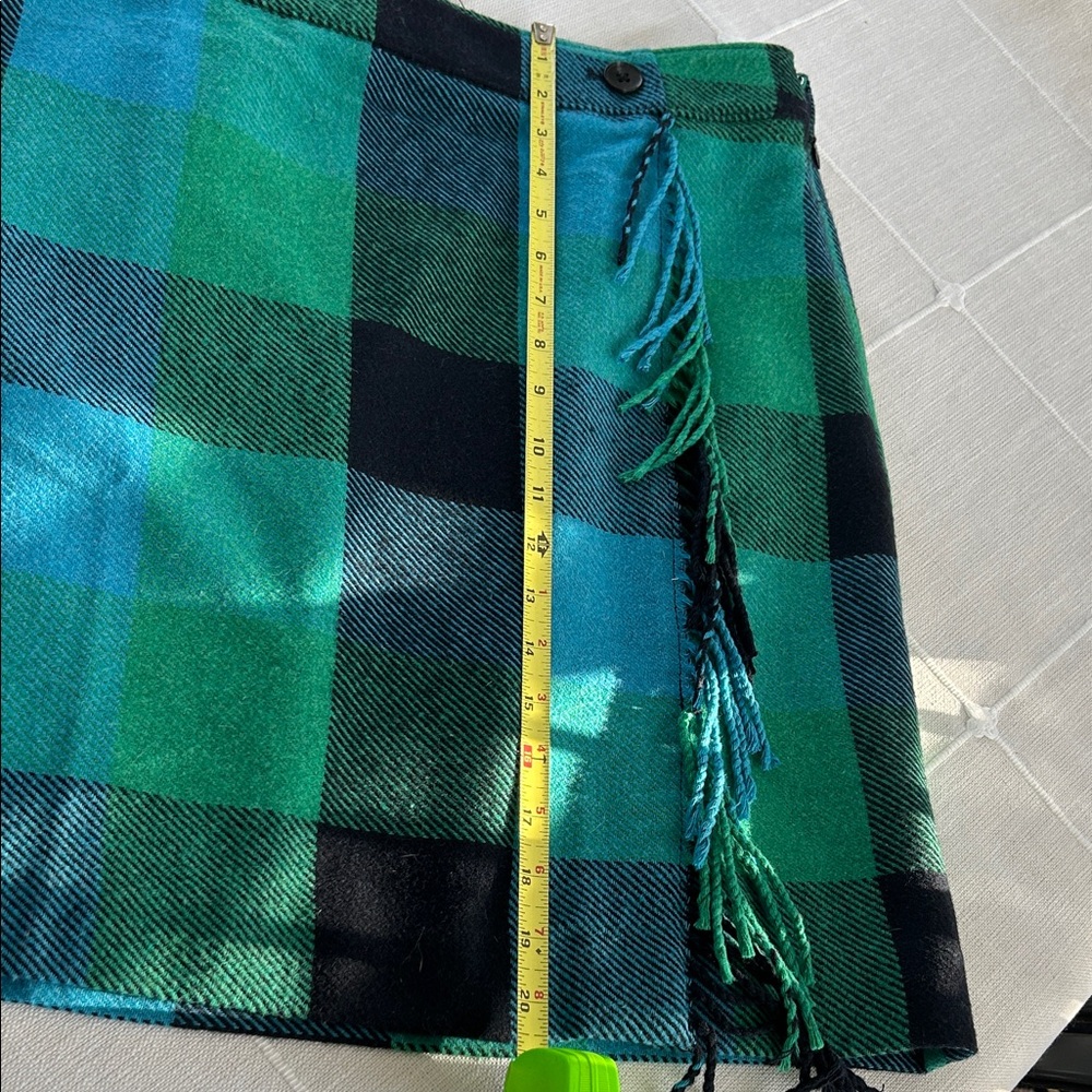 Talbots Plaid Skirt in Blue and Green - Picture 7 of 8
